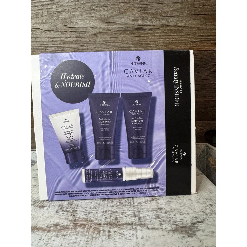 Alterna Caviar Beauty Insider Bundle – Shampoo, Conditioner, CC Cream + Leave-In